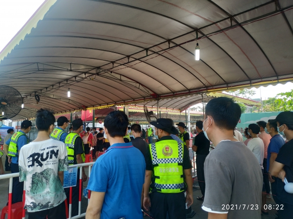 核酸檢測(cè)秩序維護(hù)